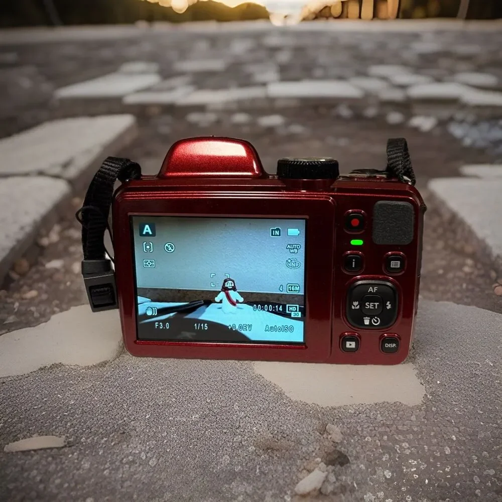 Kodak PIXPRO AZ401 Digital Camera 16MP 40X Optical Zoom Red 3in LCD HD CM